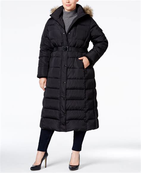 michael kors winter coat plus size